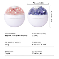 Diffuseur d'huile essentielle d'humidificateur ultrasonique de fleur fraîche préservée pour les vaporisateurs de chambre parfumés de bébé de voiture à la maison
