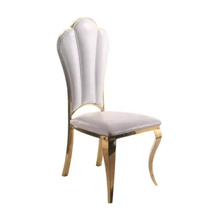 Furnitur Modern kursi pernikahan dapat ditumpuk kursi perjamuan acara putih grosir kursi king pernikahan