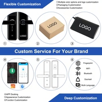 Eseye Nouveau Design Tuya Smart Lock Digital Viewer Mot de Passe Cartes Clés App Caméra d'Empreintes Digitales Serrure de Porte Avec WiFi NFC