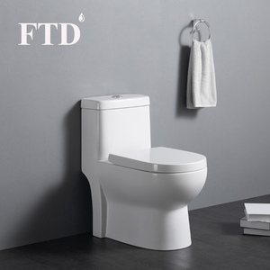 Phong cách hiện đại Thiết bị vệ sinh một mảnh nhà vệ sinh phương Tây <span class=keywords><strong>WC</strong></span> với dual-tuôn ra kéo dài Bát siphonic thoát nước cho khách sạn - Product Image 2