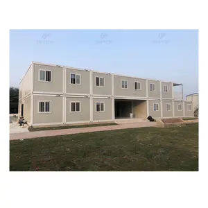 Prefabricated container house with flat pack two story 4bed container house for rent cheapest prefabricated house with bathroom
