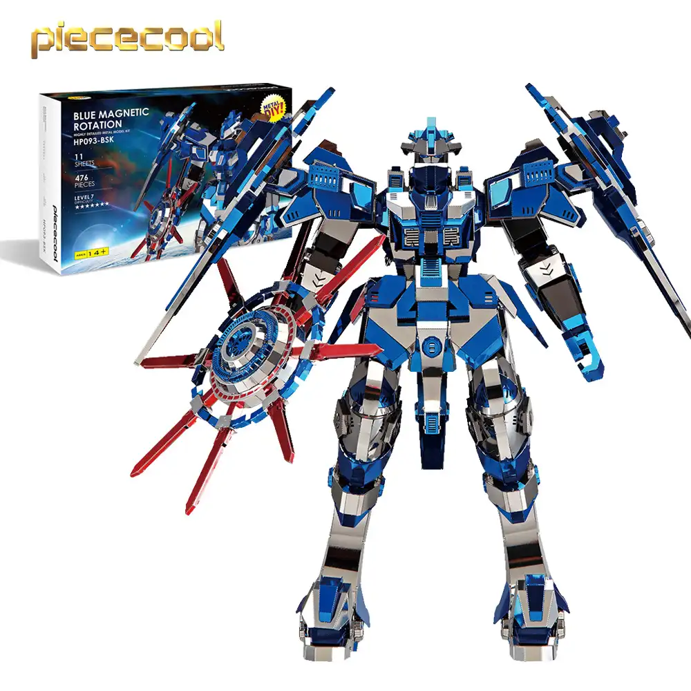 Piececool Creatieve Spel Diy 3D Metalen Vechten Shooter Montage Magnetische Mecha Model Kit Voor Teenagers Gift