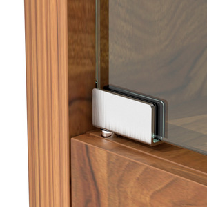 Haidibosi Stainless Steel Glass Door Hinges 180 Degree Minimalist Cabinet Door Clips For <b>Wall</b> Cabinet <b>Display</b> <b>Case</b> - Product Image 3
