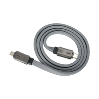Kabel Data USB Tipe C baru, 1M 1.5M 2M silikon datar pengisi daya cepat untuk manufaktur pengisi daya ponsel perangkat IOS