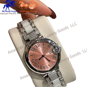 Women's Casual Luxury Ronda Quartz Watch Pointer Dial Stainless Steel Case Italian Leather Strap for Business Fashion Wholesale - Product Image 6