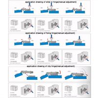 GUIDE Charnières de meuble modernes en acier inoxydable à fermeture amortie - Réglables, installation facile, quincaillerie robuste pour meubles
