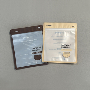 Sacchetto per Lingerie con Logo Personalizzato, Chiusura su 3 Lati, Busta per Imballaggio Abbigliamento, Sacchetto con Cerniera in Lamina, Borse per Biancheria Intima - Product Image 1
