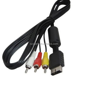 สายเคเบิลเชื่อมต่อ RCA สำหรับวิดีโอเสียง1.8ม. สำหรับเปลี่ยนสายเคเบิลอะแดปเตอร์สายเคเบิล <span class=keywords><strong>PS2</strong></span> AV - Product Image 2