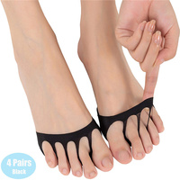 No Show Toeless Demi Chaussettes pour Talons Hauts Sandales Sling Back Custom Nouveauté Chaussettes à Bout Ouvert pour Femmes