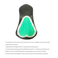 Short de cyclisme en tissu Jacquard innovant Coussinets ultra évolutifs haute densité Trous laser respirants Accessoire grande taille