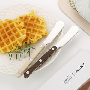 新型亚克力手柄不锈钢果酱奶酪黄油刀撒布机 - Product Image 4