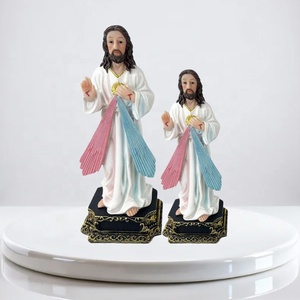 Estatua <span class=keywords><strong>de</strong></span> Resina Personalizada <span class=keywords><strong>del</strong></span> <span class=keywords><strong>Sagrado</strong></span> Corazón <span class=keywords><strong>de</strong></span> Jesús, Regalos y Artesanías Religiosas Cristianas, Decoración <span class=keywords><strong>del</strong></span> Hogar, Artículos Religiosos Católicos - Product Image 1