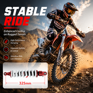 Amortisseur arrière à gaz pour moto 325 mm 1000 LBS pour Pit Bike, Dirt Bike, <span class=keywords><strong>Pocket</strong></span> Bike, <span class=keywords><strong>Quad</strong></span> 70CC 90CC 110CC 125CC 140CC 200CC - Product Image 2