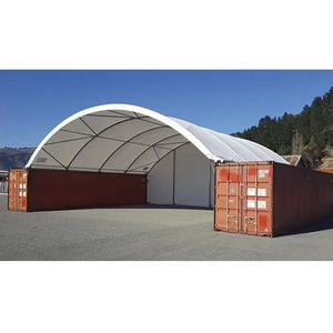 Tente de conteneur d'extension d'auvent Structures de toit en PVC Abri de conteneur d'auvent pour élargir les zones de travail - Product Image 5