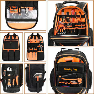 Bolsa <span class=keywords><strong>de</strong></span> Herramientas Eléctrica Impermeable con Base Moldeada, Mochila <span class=keywords><strong>de</strong></span> Herramientas Resistente para Electricista, Compartimento para Laptop <span class=keywords><strong>de</strong></span> 16 Pulgadas, Bolsa <span class=keywords><strong>de</strong></span> <span class=keywords><strong>Trabajo</strong></span> para Técnico - Product Image 5