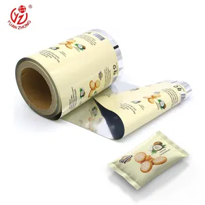 Yuanzhong Pack Custom Printing Food Grade Candy Wrapper Plastic Packaging Film Roll Laminating Metalized Food Film For Snack