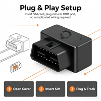 Traceur GPS de voiture OBD CY01 avec surveillance vocale, suivi en temps réel 2G GSM mondial, antivol pour véhicule, installation facile, application gratuite