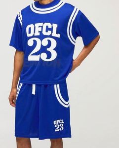 Conjunto de malla corto Cobalt Oversized Boxy Mesh OFCL 23, chándal de baloncesto personalizado - Product Image 1