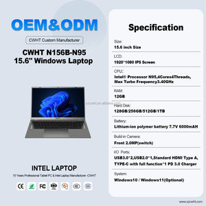 Portátil para Juegos de 15.6 Pulgadas, CPU de Cuatro Núcleos N95, RAM de 12 GB, SSD de 256 GB, 512 GB, 1 TB, Portátiles Delgados, Ordenador Portátil, Portátiles para Estudiantes, Nuevo - Product Image 3