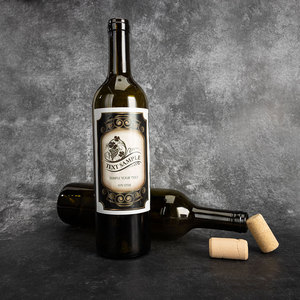 Bouteille de vin rouge <span class=keywords><strong>Bordeaux</strong></span> en verre de 0,75 litre à col long et goulot en liège, vente en gros Chine, avec étiquette personnalisée - Product Image 4