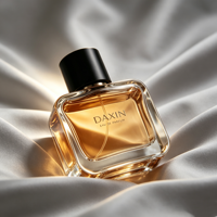 OEM ODM 30ml/50ml/100ml Vente en gros de flacons carrés en verre pour parfum avec bouchon noir