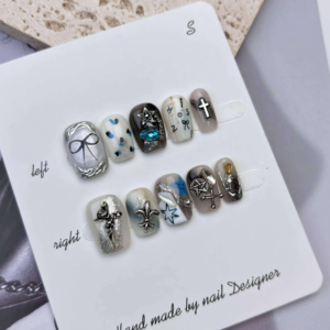 <span class=keywords><strong>Uñas</strong></span> <span class=keywords><strong>Postizas</strong></span> <span class=keywords><strong>Decoradas</strong></span> con Diamantes <span class=keywords><strong>de</strong></span> Imitación, Hechas a Mano, con Pedrería Brillante, <span class=keywords><strong>Precio</strong></span> Especial con Descuento - Product Image 4