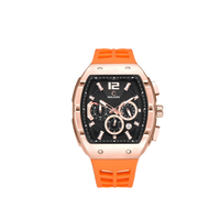 Reloj de cuarzo personalizadoLogoWaterproof para hombre, un reloj lujoso con una esfera grande y un diseño deportivo en una caja en forma de barril