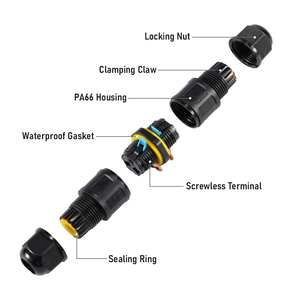 Connecteur étanche Greenway IP68, connecteur à levier étanche, connexion rapide à 2 voies pour applications extérieures - Product Image 3