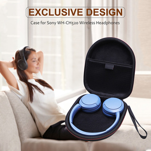 EVA เคสหูฟังแบบครอบหูฟังแบบออนเอียร์สำหรับ Sony <span class=keywords><strong>WH</strong></span>-CH520 / <span class=keywords><strong>WH</strong></span>-CH520B.CE7/<span class=keywords><strong>WH</strong></span>-CH520ดีที่สุด/<span class=keywords><strong>WH</strong></span>-<span class=keywords><strong>CH510</strong></span> - Product Image 1