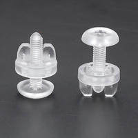 Tornillo de mariposa M5*15 M5*22 M5*30 de plástico acrílico transparente para soporte de exhibición, tornillo Chicago para material de oficina