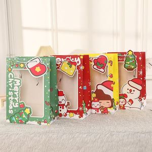 Bolsas de Regalo de Papel para Navidad con Ventana Transparente, Personalizadas, Creativas, para Niños, con Dulces Sorpresa - Product Image 1