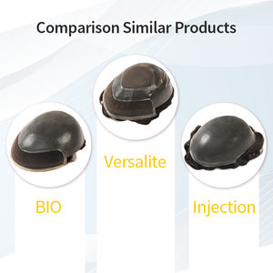 Prostesis Rambut Manusia India 100% Dengan Alas Kulit Injeksi Kulit 0810Pu Rambut India Harga Terjangkau Toupee Rambut Manusia - Product Image 6