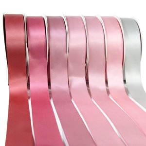 <span class=keywords><strong>ริบบิ้น</strong></span>ผ้าซาตินลายดอกกุหลาบสองด้านขนาด38มม. 4ซม. 1.5นิ้วสำหรับบรรจุภัณฑ์แบรนด์หรู - Product Image 3