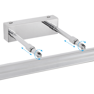 Lámpara de Pared LED de Estilo Europeo para Baño, Hogar, Hotel, Villa, Cromada, con Clasificación IP20, 3500K, Blanco Cálido, Rectangular, USB - Product Image 3