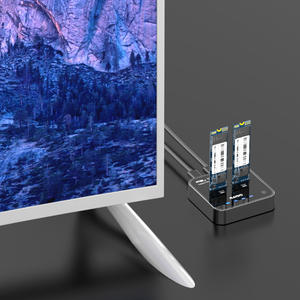 MAIWO OEM tipo C GEN2 a <span class=keywords><strong>M</strong></span> key NVMe <span class=keywords><strong>M</strong></span>.<span class=keywords><strong>2</strong></span> SSD Enclosure 2bay NVMe enclosure con clone offline - Product Image 2