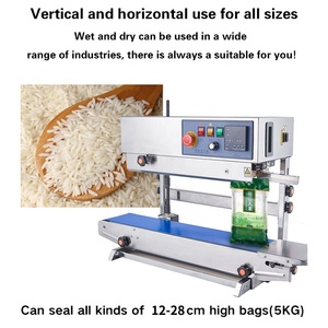 FR900 Stainless Steel Continuous Band Sealer Kraft Paper Pouch Adjustable Height Stand up <b>Plastic</b> Bag Vertical Sealing <b>Machine</b> - Product Image 3