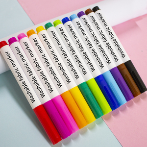 Personalizzare il <span class=keywords><strong>pennarello</strong></span> tessile all'ingrosso per il disegno <span class=keywords><strong>su</strong></span> t-shirt prodotti in <span class=keywords><strong>tessuto</strong></span> lavabile pennarelli penna - Product Image 1