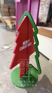 Tema de vacaciones de Navidad árbol de Navidad giratorio de madera decoración del hogar Accesorios de fotografía - Product Image 4