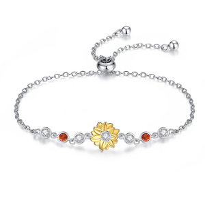 <span class=keywords><strong>Pulsera</strong></span> de Plata 925 Panjiadoras, Oro Rosa, Arcoíris Brillante, Diamante Moissanita, <span class=keywords><strong>Pulsera</strong></span> Ajustable, <span class=keywords><strong>Pulsera</strong></span> Básica de Moissanita DIY - Product Image 5