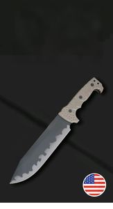 Cuchillo Táctico de Supervivencia y Caza Personalizable ML M8 DIY OEM con Mango G10 y Hoja Recta de Acero Inoxidable - Product Image 3