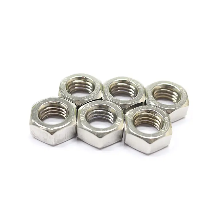 High quality din934 stainless steel hex nut bolt m3 m4 m6 m8 m10 hexagon bolt nuts