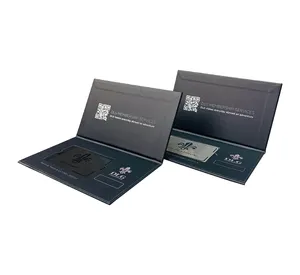 Custom Gedrukt Zwart Luxe Bank Visa Credit Gift Card Box Twee Metalen Gift Cards Verpakking Gepersonaliseerde Logo