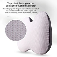 KT Coussin de prostate en mousse à mémoire de forme orthopédique antidérapant pour soulager les douleurs dorsales du coccyx pour chaise de voiture de style sportif