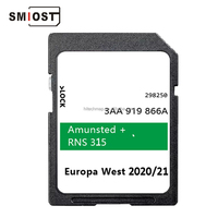 SMIOST Android Auto Navigation CID GPS pour carte mémoire Amundsen pour Skoda RNS 315 Europe Yeti Rommster Praktik