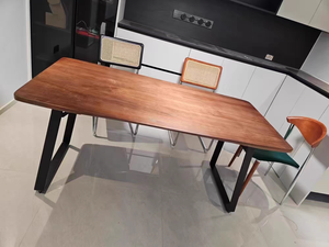 Set Tavolo da Pranzo Vintage Nordico in <span class=keywords><strong>Legno</strong></span> <span class=keywords><strong>Massello</strong></span> di Pino Naturale con Design Rettangolare Minimalista <span class=keywords><strong>per</strong></span> Casa, Appartamento e Ristorante - Product Image 5