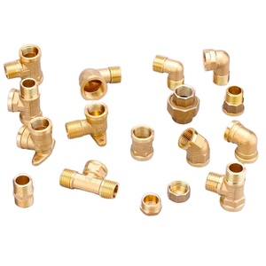 3/4 cara PPR Gas berulir kuningan kompresi PE pipa <span class=keywords><strong>fitting</strong></span> tembaga tabung cetakan air siku bersama kepala nomor Model - Product Image 3