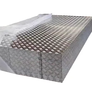 Kustom aluminium kotak-kotak piring tapak timbul berlian aluminium Aloi plat 1060 3003 5052 5058 6011