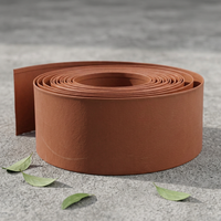 Bordure de jardin extérieure en acier Corten résistant aux intempéries, bordure de lit de fleurs en métal robuste pour la décoration paysagère