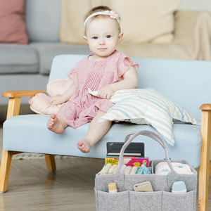 Hadiah Lucu untuk Anak-anak Popok Nursery <span class=keywords><strong>Caddy</strong></span> Penyimpanan Bin / Portable Besar Popok <span class=keywords><strong>Caddy</strong></span> Tote/Popok Bayi Kadi Penyelenggara - Product Image 5