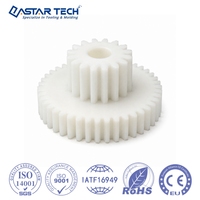 Engranaje de Plástico Resistente Moldeado por Inyección, Rueda de Piñón Coaxial de Dos Etapas para Mecanismos de Alimentación de Papel de Impresora